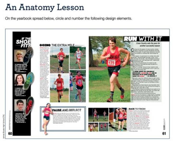 Anatomy of a Yearbook Spread Quiz