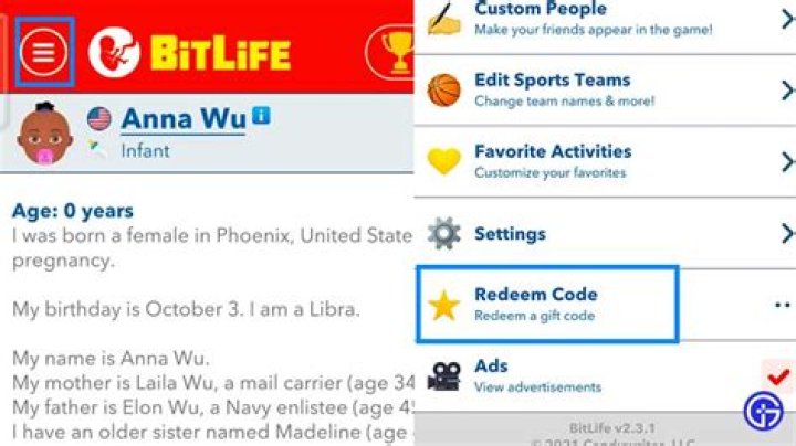 BitLife Codes 2022 & How To Redeem Them