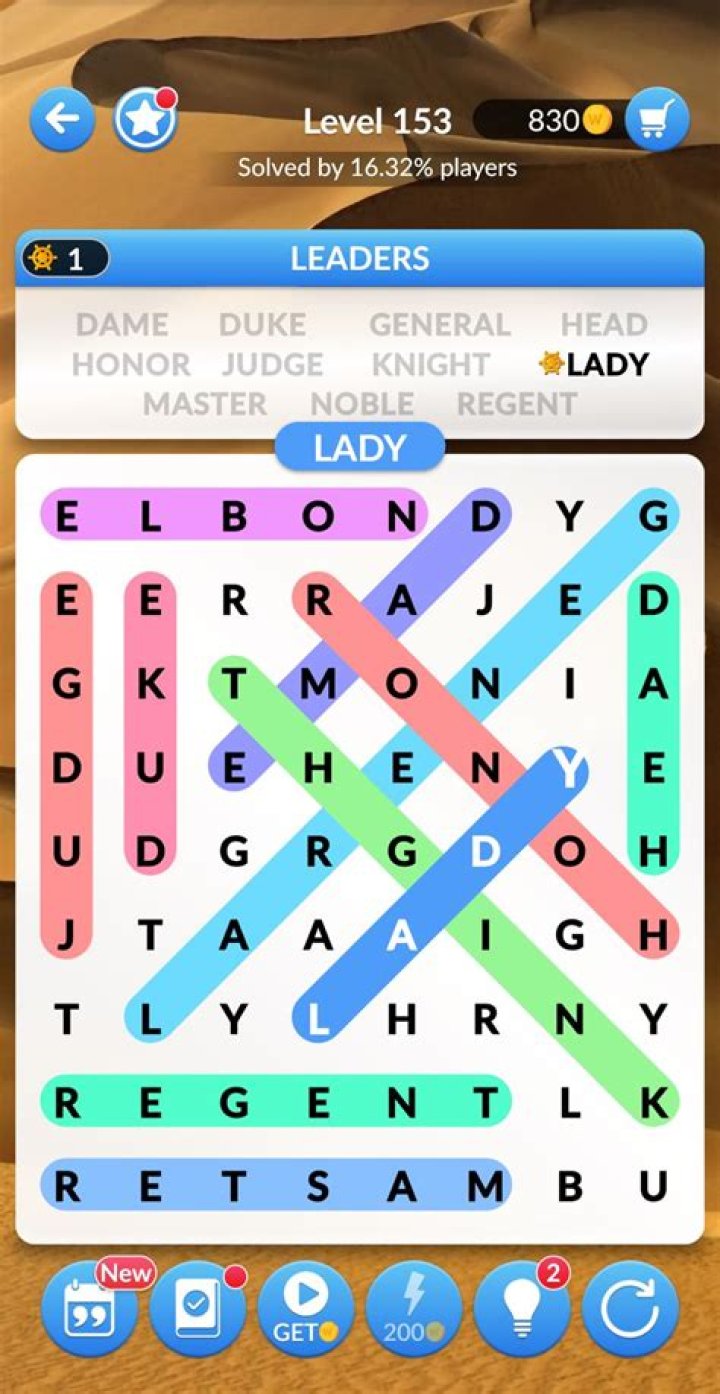 Block Word Search Level 153 Answers