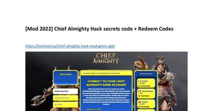 Chief Almighty Codes (January 2024)