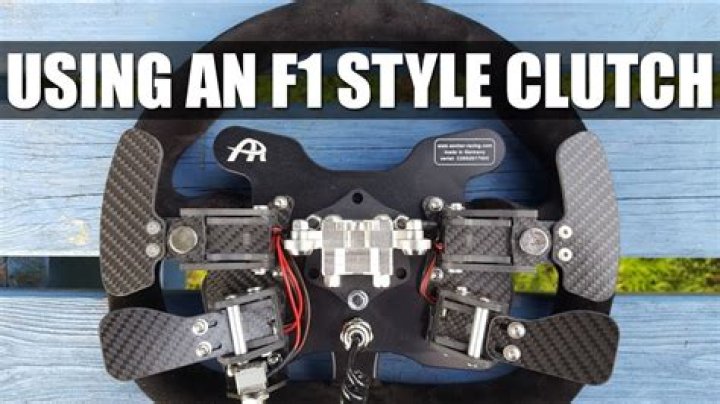 Do F1 cars have clutch pedals?