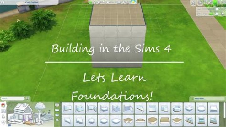 Do you have to build foundation in Sims 4?