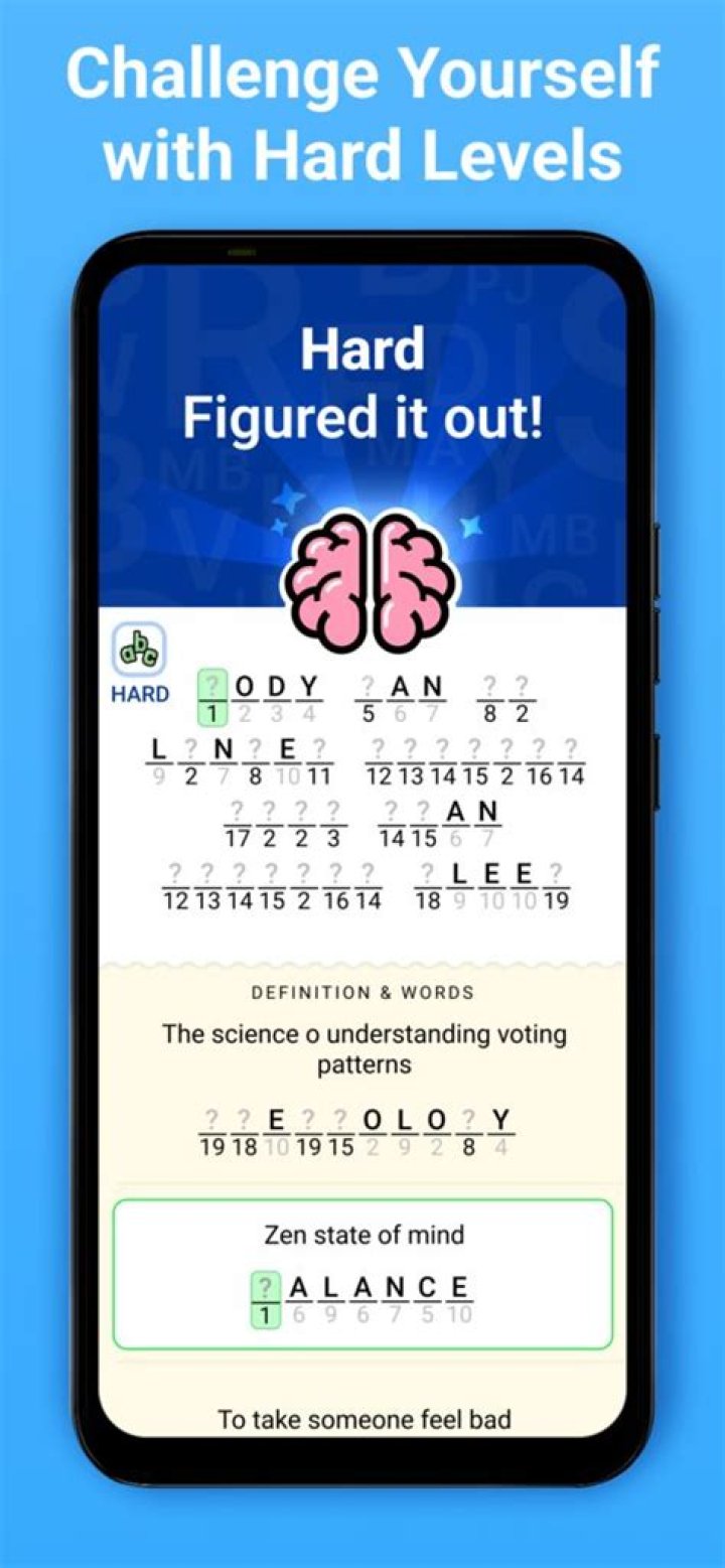 Figgerits Rare Answers Level 1
