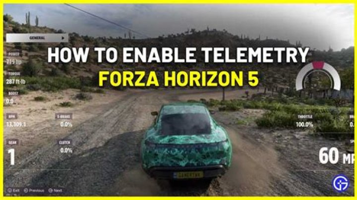 Forza Horizon 5 Turn On Telemetry HUD