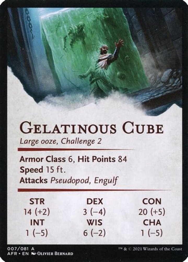 Gelatinous Cube | Adventures in the Forgotten Realms