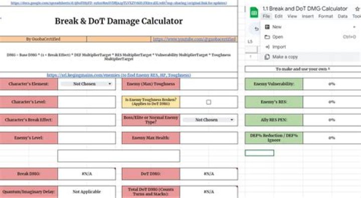 Honkai: Star Rail – Break & DoT Damage Calculator!