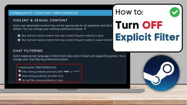 How do I turn off NSFW filter on Steam?