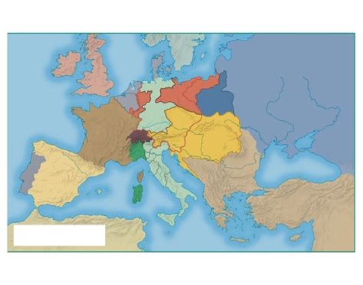Industrialization in Europe 1850 Map Quiz
