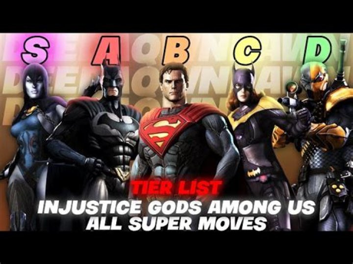 Injustice Gods Among Us Tier List (2022) All Characters Ranked