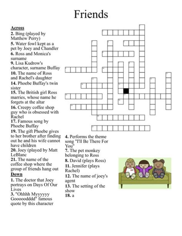 Kauffman who co-created Friends Crossword Clue