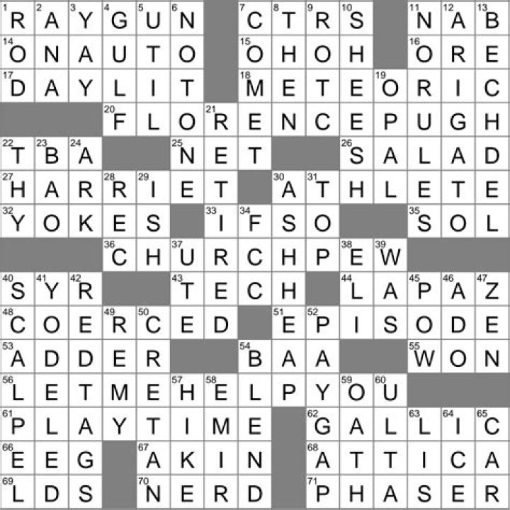 Legacy" (sci-fi film) Crossword Clue and Answer