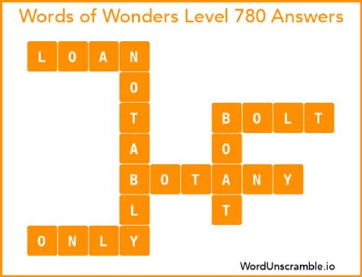 Level 780...what is the last 5 word ..