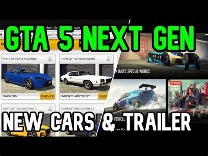 List Of GTA 5 Online Next Gen New Vehicles & How To Get Them