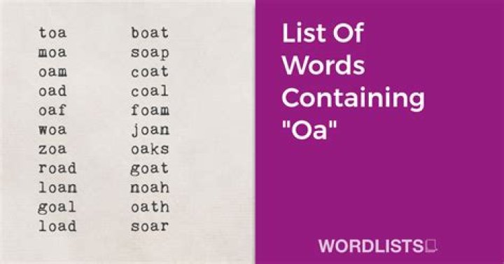 List of Words Containing 'roa'