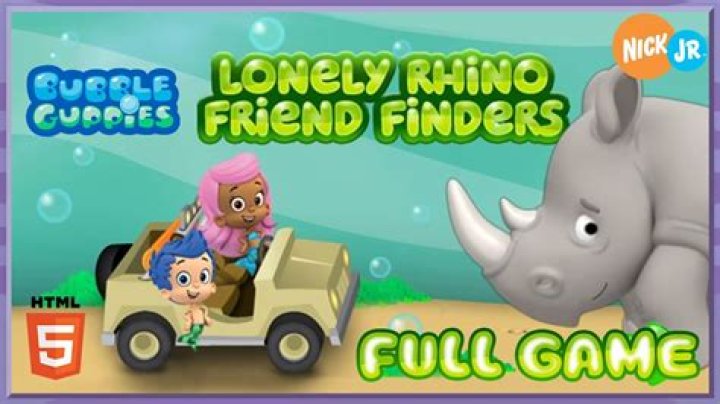 Lonely Rhino Friends Finder - Bubble Guppies Games