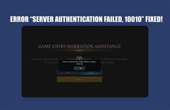Lost Ark – How to Fix Authentication Failed Error 10010