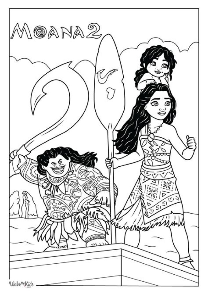 Moana Coloring Page - Moana Games