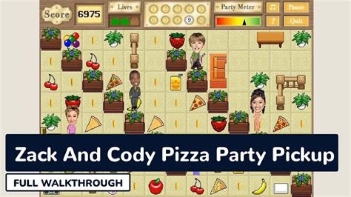 Pizza Party Pickup - Zack And Cody Games