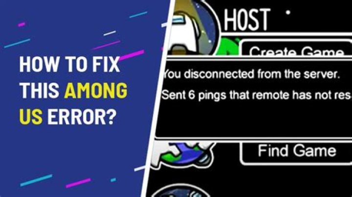 Sent 6 Pings That Remote Has Not Responded To (Among Us)