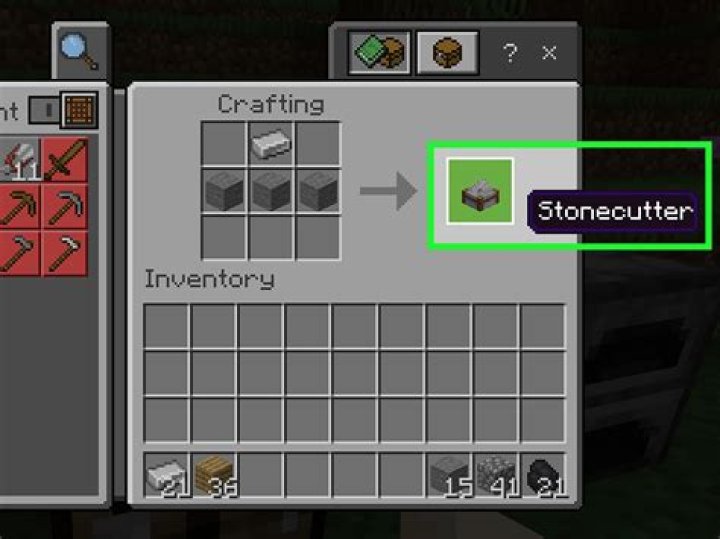 Stonecutter Minecraft Recipe | How to make a Stonecutter in Minecraft