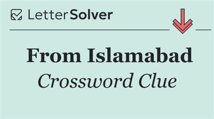 Where Islamabad is cap. Crossword Clue and Answer