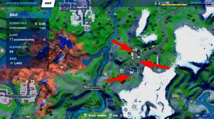 Where to Deploy Seismographs in Misty Meadows or Catty Corner in Fortnite
