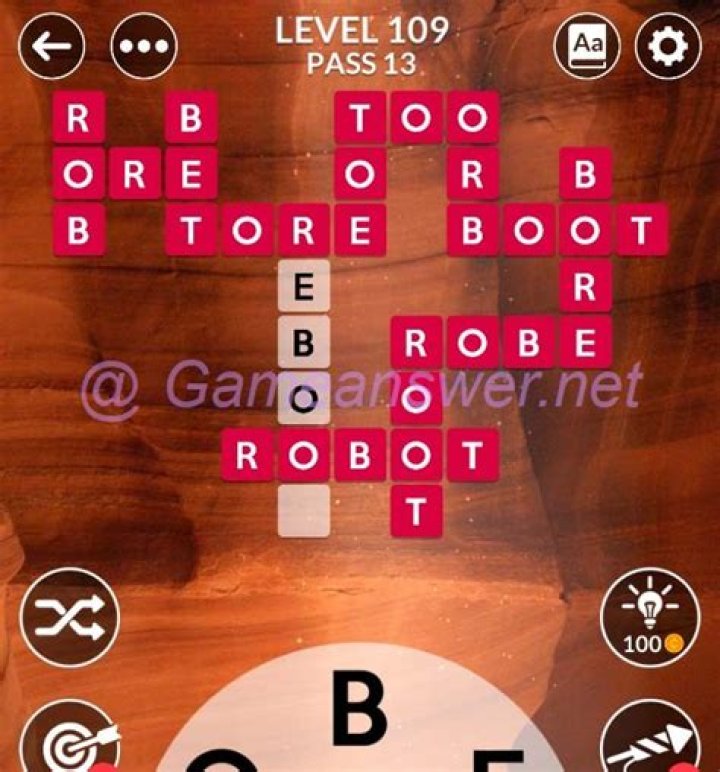 Word Connect Level 109 Answers • Game Solver