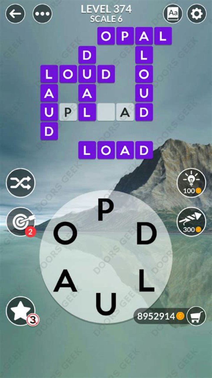 Wordscapes Level 374 Answers