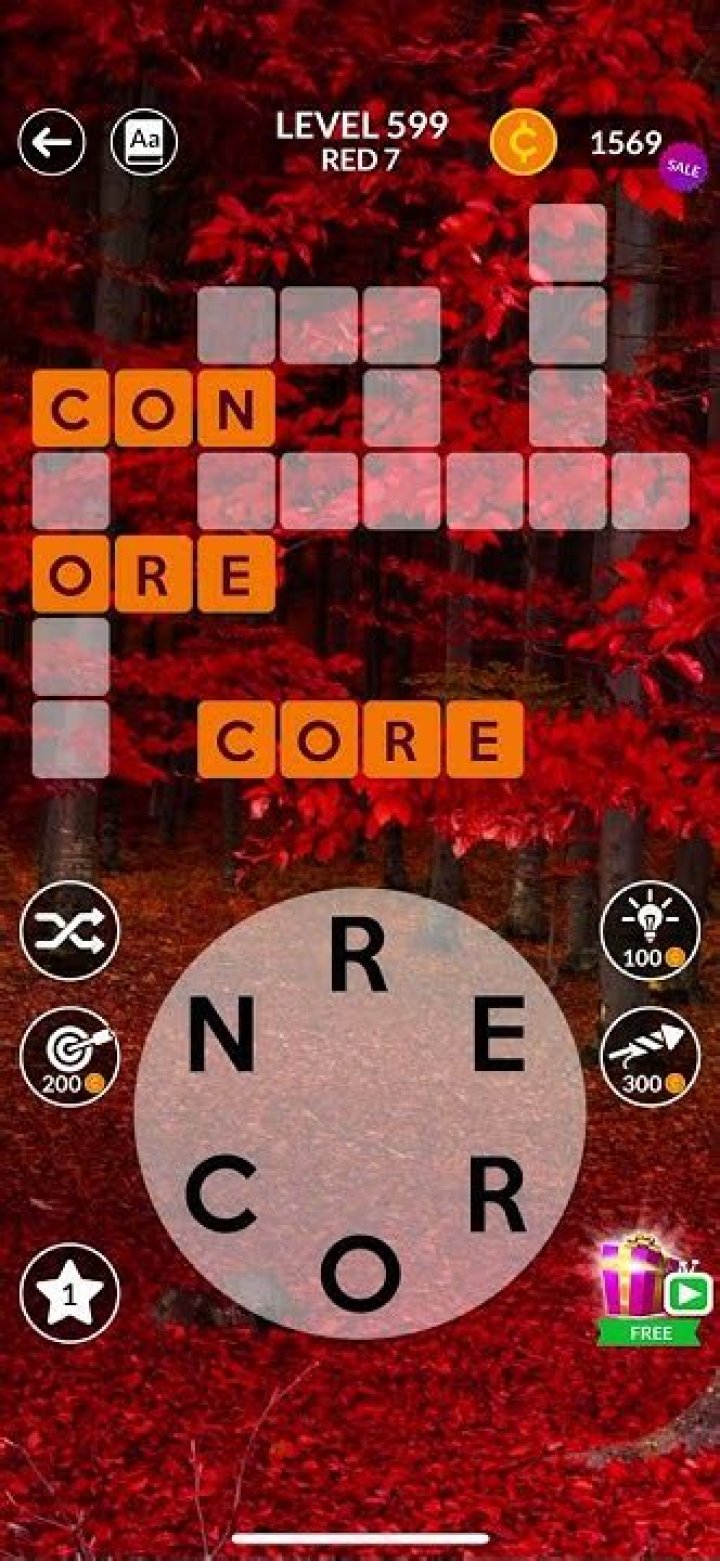 Wordscapes Level 599 Answers